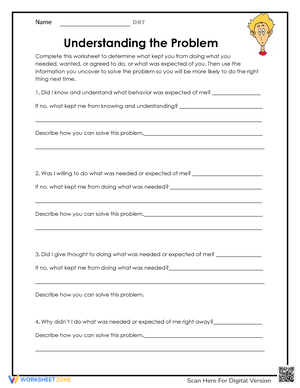 Understanding the Problem: Problem-Solving Worksheet