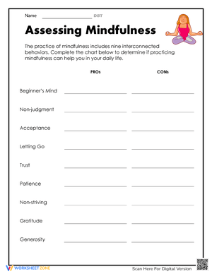 Assess Your Mindfulness with This Worksheet
