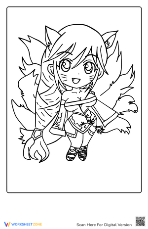 Chibi Ahri League Of Legend