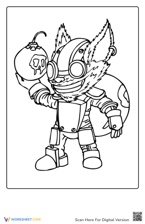 Coloring Ziggs From League Of Legends