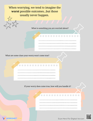 Challenging Negative Thoughts Worksheet