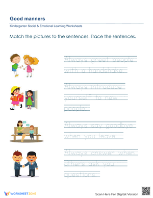 Good Manners Tracing and Matching 1