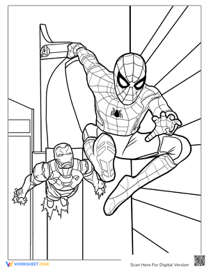 Spider Man And Iron Man Working Together