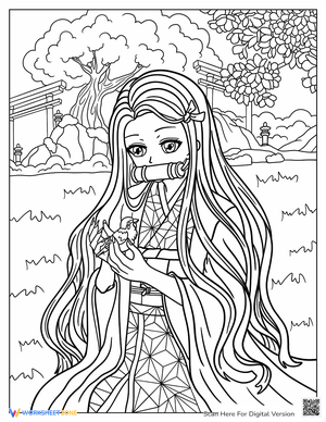 Caring for Nature: Coloring Page