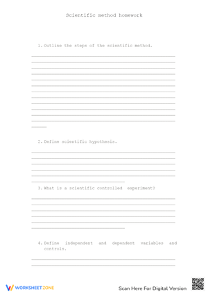 Scientific Method Homework