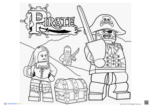 Roblox Treasure Hunt: Coloring Page
