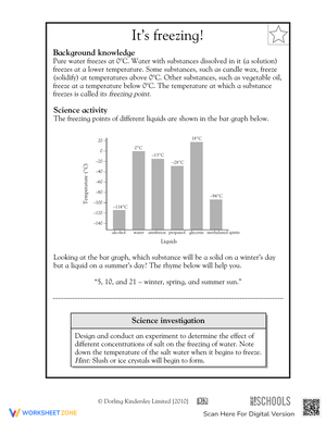 Understanding Freezing Point Worksheet