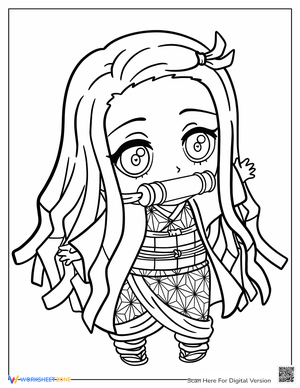 Fun & Creative Nezuko Coloring Pages for Kids