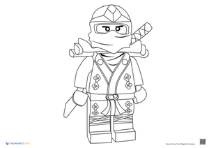 Ninja Roblox Coloring Page