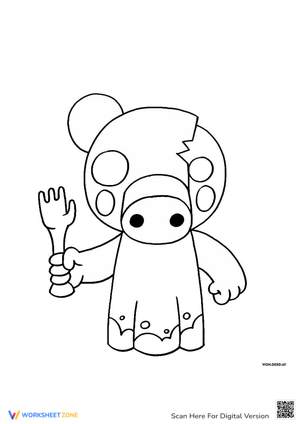 Zompiggy Roblox Coloring Page