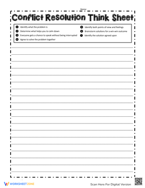 Conflict Thinking Sheet