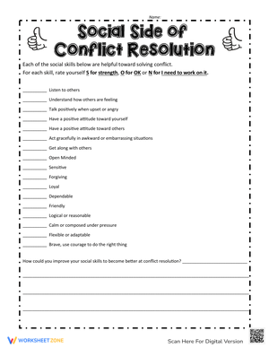 Conflict and Social Skills
