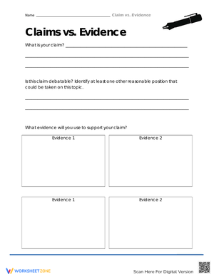 Crafting Well-Rounded Arguments Worksheet