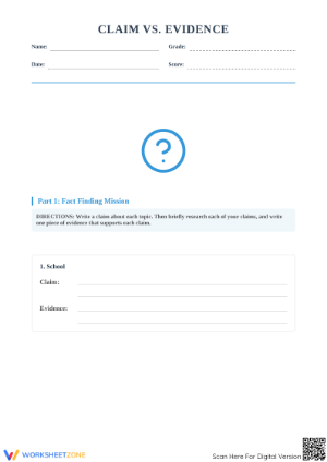 Fact Finding Mission Worksheet