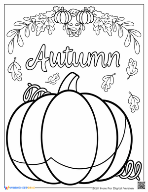Coloring Page Of Giant Pumpkin