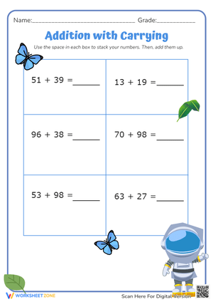 Addition with Carrying 16
