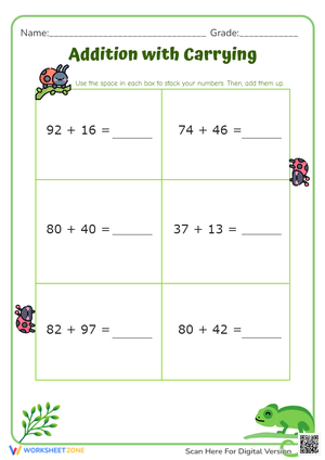 Addition with Carrying 14