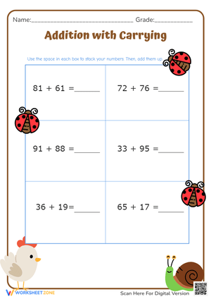 Addition with Carrying 21