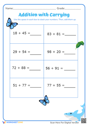 Addition with Carrying 17