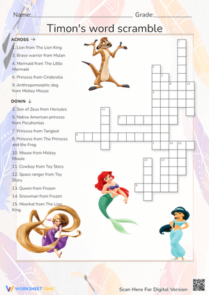 Timon's Word Scramble
