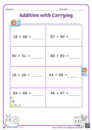 Addition with Carrying 11