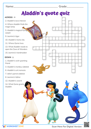 Aladdin's quote quiz