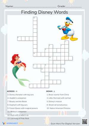 Finding Disney Words