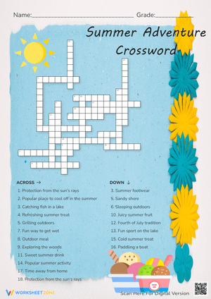 Summer Adventure Crossword