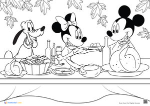 Mickey and Minnie Party Prep Worksheet