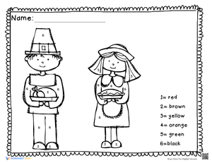 Festive Thanksgiving Coloring by Number