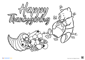 Happy Thanksgiving with Winnie the Pooh