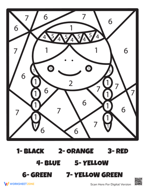 Printable Thanksgiving Color by Number 5