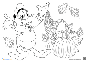 Donald Duck Celebrates Thanksgiving