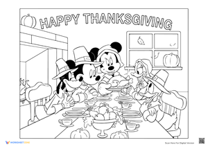 Thanksgiving with Mickey Mouse and Friends