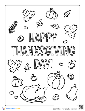 Happy Thanksgiving Day Poster