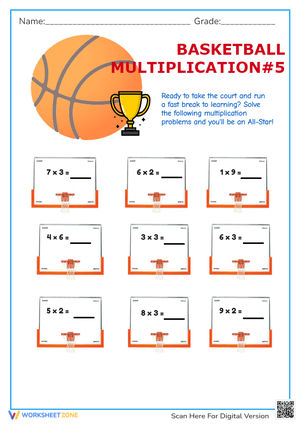 Basketball Multiplication Practice