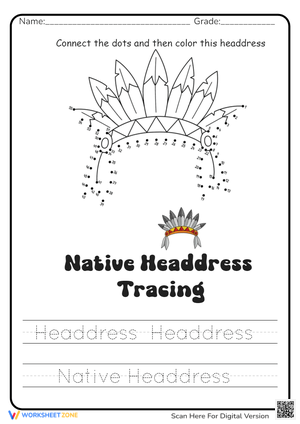Grade K Counting & Tracing — Printable No-Prep Worksheet