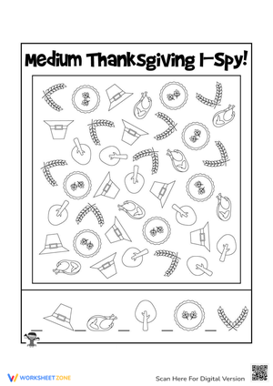 Thanksgiving I Spy Game Medium