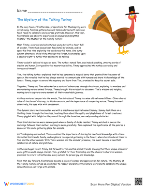 The Mystery of the Talking Turkey