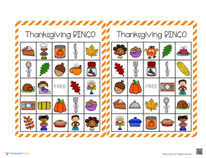 Printable Thanksgiving Bingo Fun