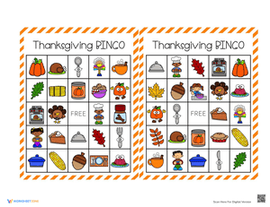 Festive Thanksgiving Bingo Printable