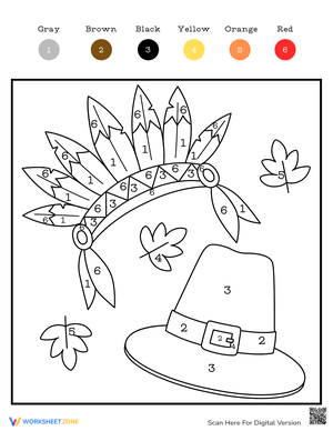 Learn and Enjoy: Thanksgiving Color by Number