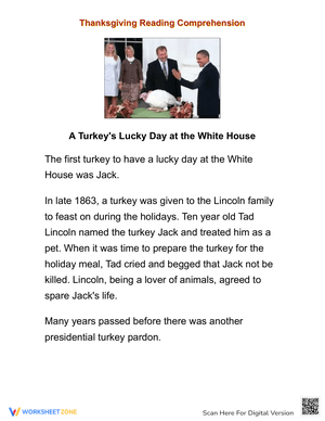 A Turkey's Lucky Day at the White House