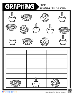 Thanksgiving Graphing Activity: Fun Math Worksheet
