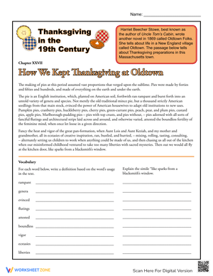 Thanksgiving Reading: How We Kept Thanksgiving