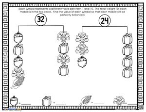 Thanksgiving Math Puzzles: Math Worksheet Fun