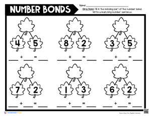 Thanksgiving Math: Number Bond Activity