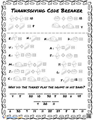 Cracking Codes with Thanksgiving Math