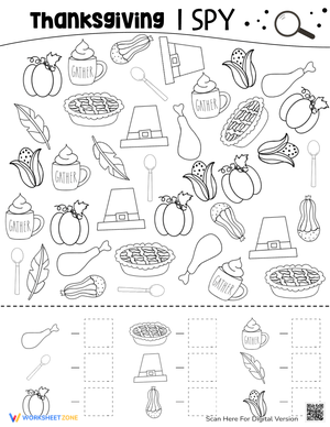 Thanksgiving I Spy Game: Fun and Engaging!