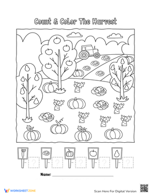Thanksgiving Count and Color: Harvest Fun